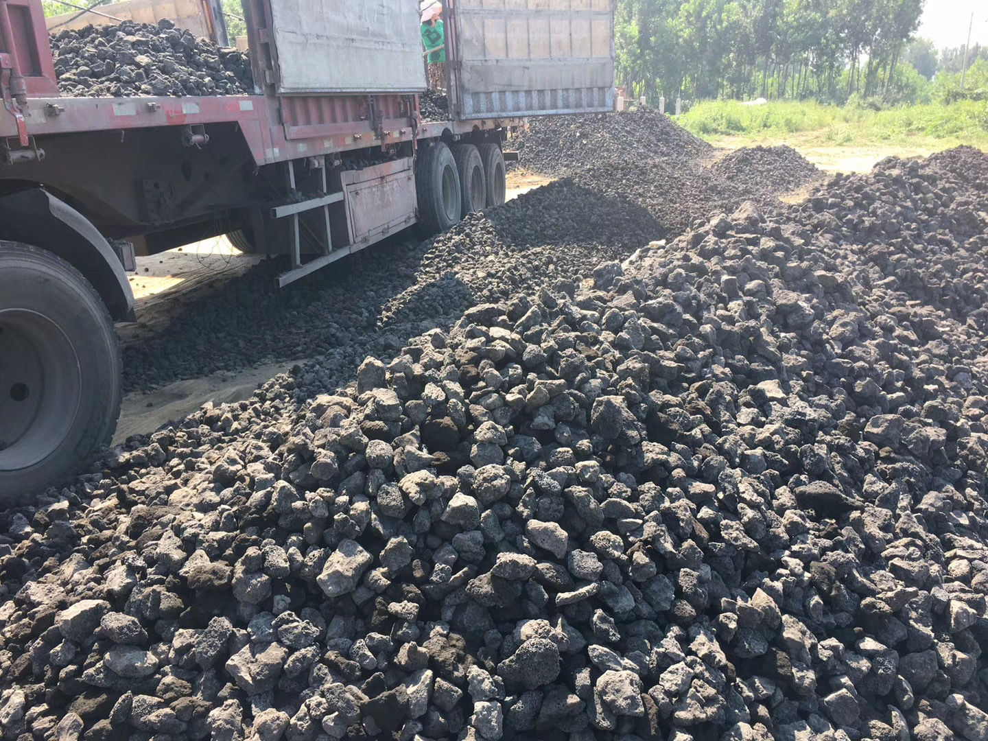 廊坊污水處理廠800噸卸貨現(xiàn)場